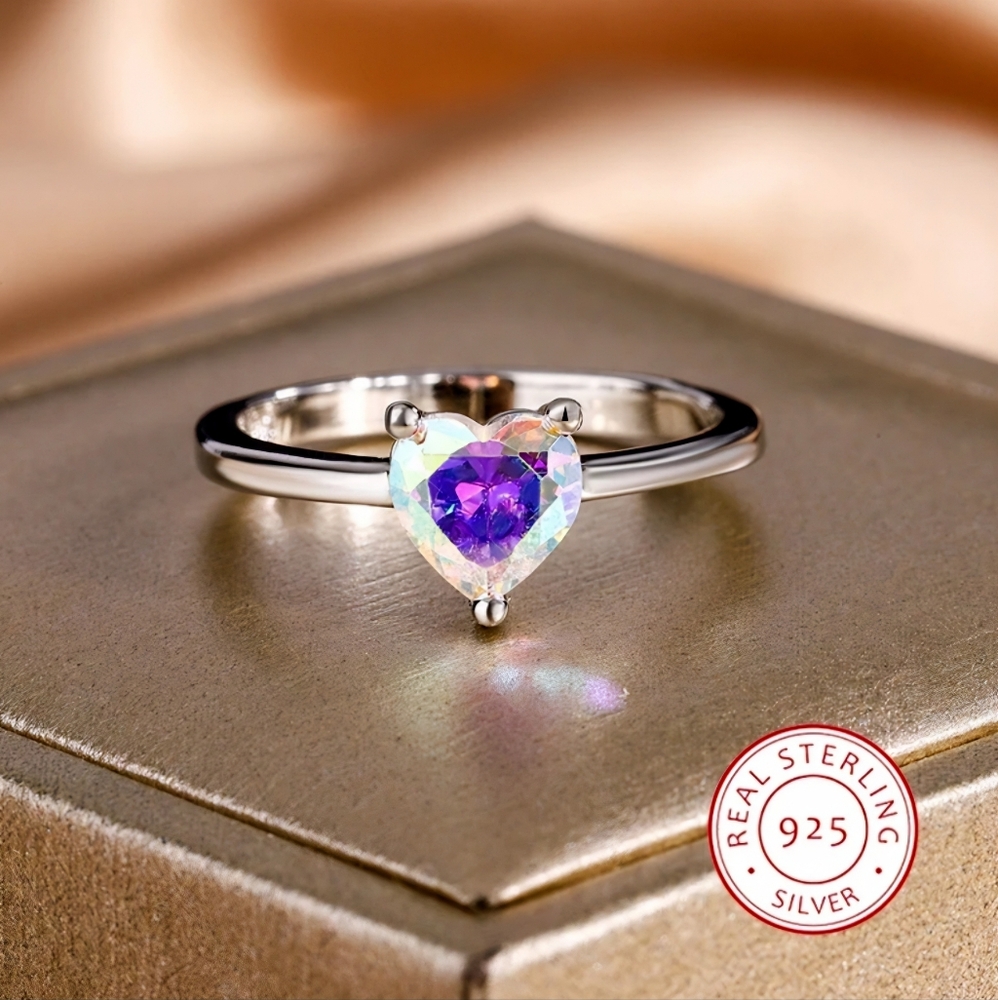 Sterling Silver 925 Heart Ring NEW